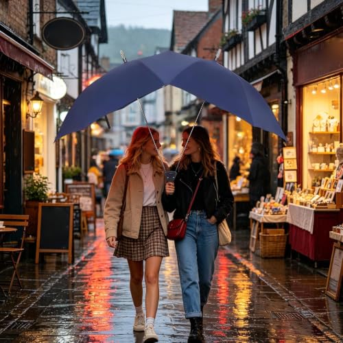 Parapluie pour couples imperméable qui ne se retourne pas