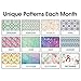 2020-2021 Desk Calendar, Large Monthly Desktop Calendars with Plastic Cover, 16