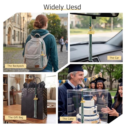 Image of GraduationMall Single&Multiple Color Graduation Tassel with 2026 Year Charm 9 inch