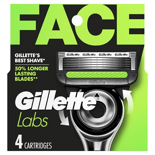 Gillette Labs Razor Blade Shaving Refills for Men, 4 count