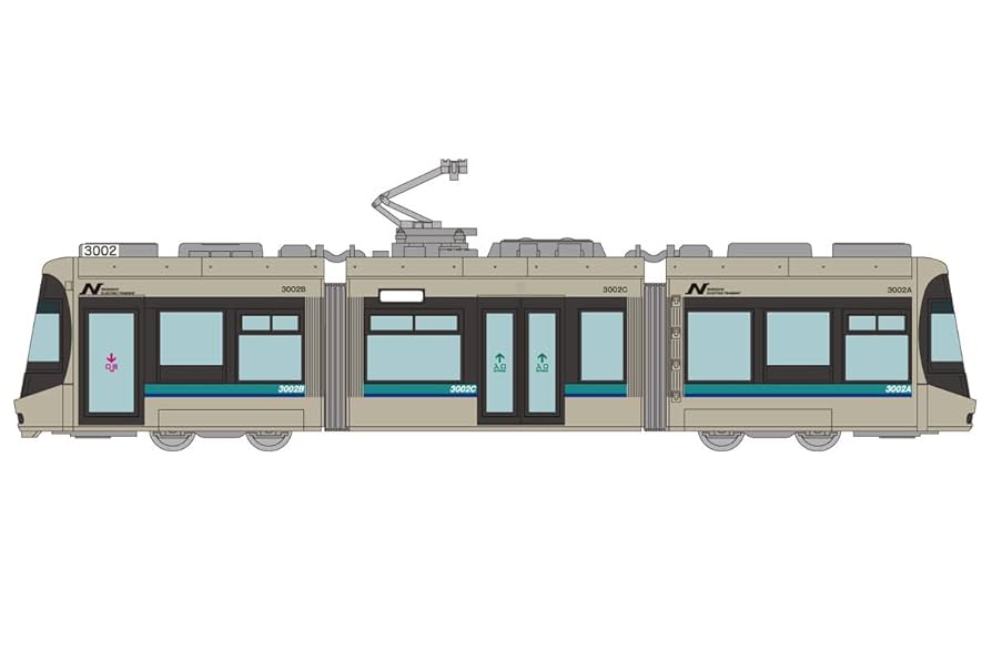【加工品】鉄道コレクション　長崎電気軌道3000形 3002号車　N化済 51QotzyrnkL._UF894,1000_QL80_.jpg