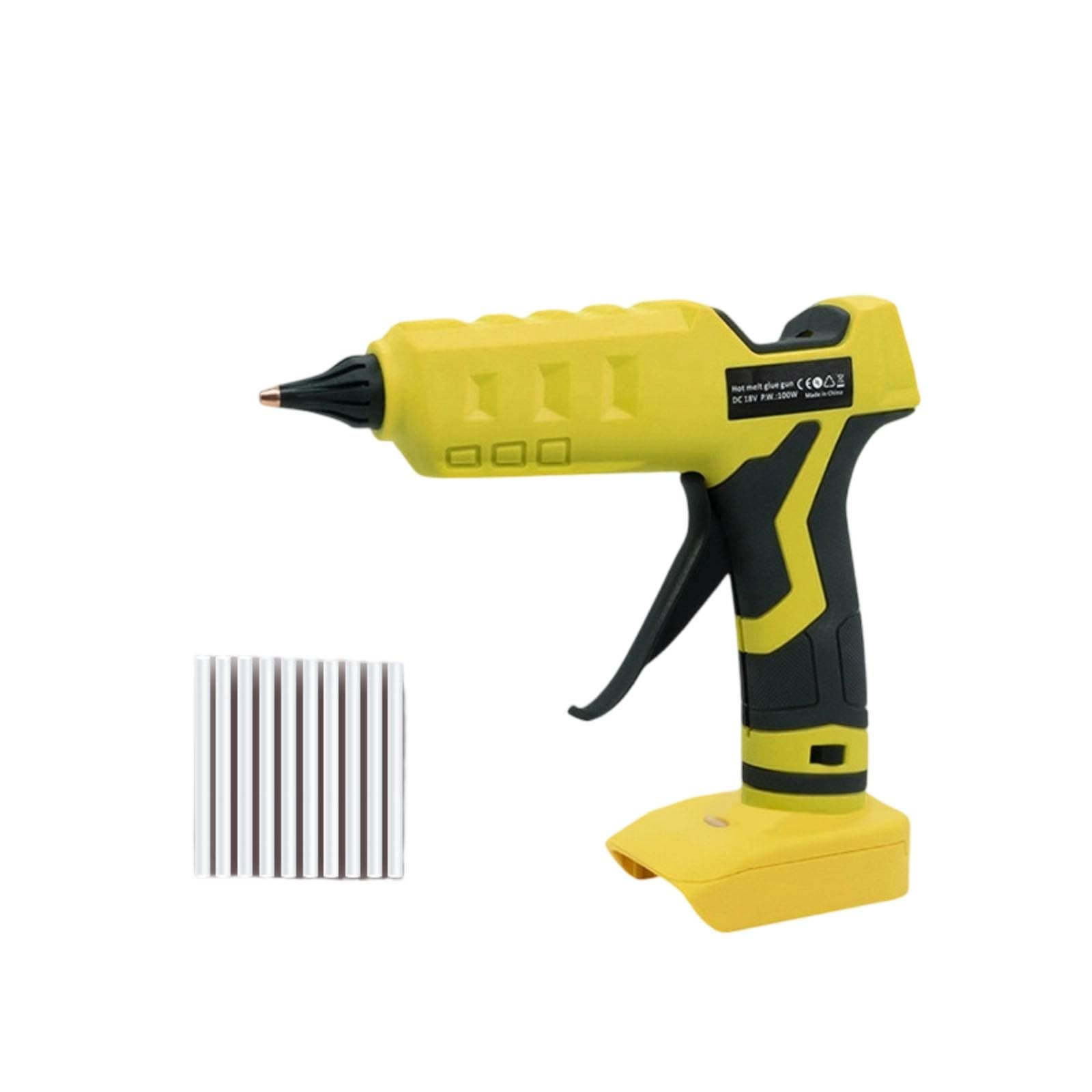Pistola de Pegamento Termofusible Inalámbrica Aplicador de con Botones de Control y Agarre Confortable Interfaz para 20V Calentamiento Rápido Apta
