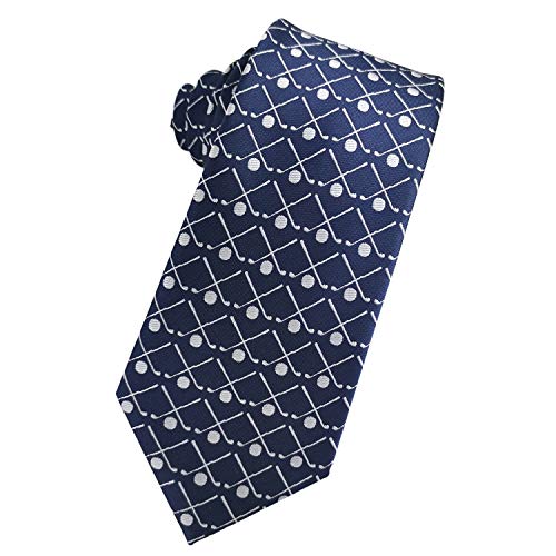 KOOELLE Mens Golfing Sport Ties Golf Club Jacquard Woven Neckties