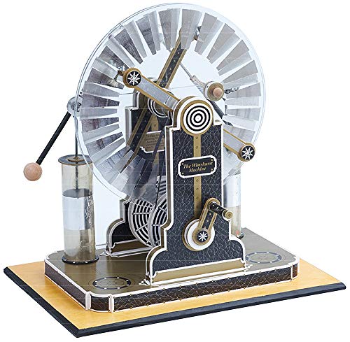 Astromedia Die Wimshurst-Maschine - Kartonbausatz: Physik-Experimentierkasten Generator Elektrizitätsmaschine für Schüler und Erwachsene, Jugendliche