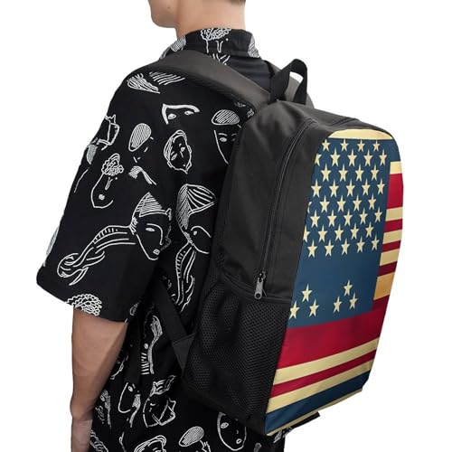 Sac à dos drapeau américain grand format pour protéger votre ordinateur portable 17" - 5