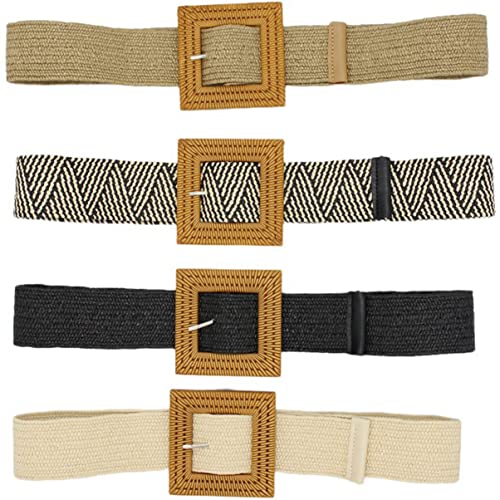 Vintage Wide Belt for Women No Hole Retro Waist Belt Fashion Accessory