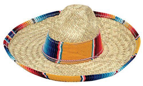 Jacobson Hat Company Men's Sombrero with Serape Band, Multicolor, Child