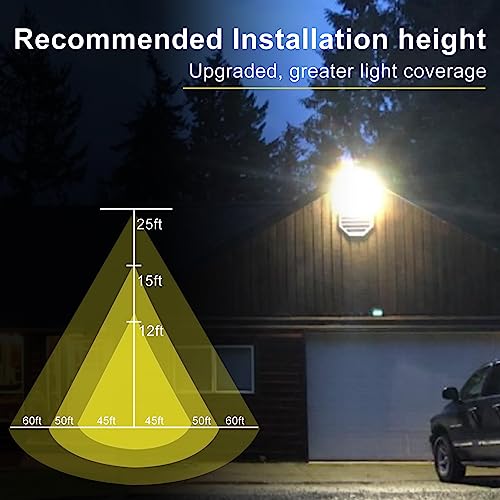 Image of Lightdot 6 Pack 150W LED Wall Pack Lights, 22500LM 5000K Wall Pack LED Exterior Light, Dusk to Dawn Photocell, IP65 ETL 100-277V, 50ft Coverage for Parking Lots Yards Warehouses Factory Outdoor
