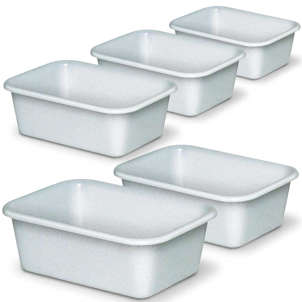 BRB 5 Lebensmittelwannen, Inhalt 12 Liter, LxBxH 440 x 320 x 155 mm, weiß, PE-HD