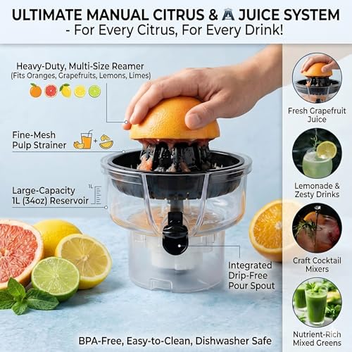 Image of 4-in-1 Multi-Function Blender | 1200W Power,1.5L Large Capacity | Ice Crusher Mixer Grinder Juicer, Bullet Food Processor | Meat Chopper Citrus Extractor | Heavy Duty Kitchen Appliance