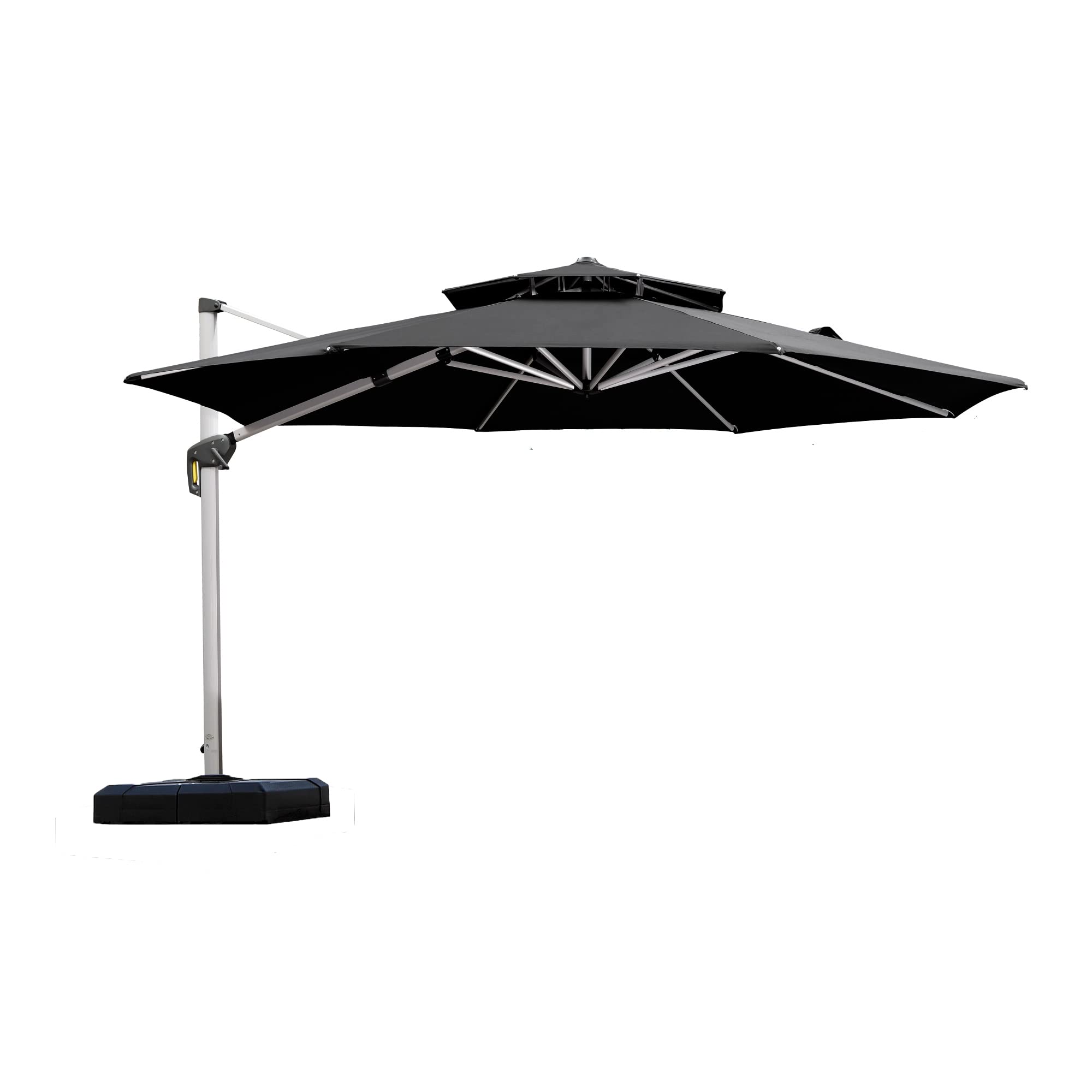 Buy PURPLE LEAF 12 Feet Double Top Round Deluxe Patio Umbrella Offset