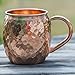 Moscow mule copper cup set, a set of two 16-ounce cups-hammered high-quality copper cups, 2 small wine glasses/jiggers and 1 straw. Very suitable for gift giving.