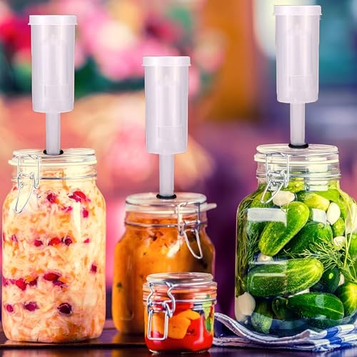 Miniatura 4 de Chenkee Esclusas De Plástico, Esclusas De Plástico Arandelas De Silicona Fermentación Airlock Esclusa De Aire Cerveza Artesanal Airlock Bubbler Para Preservar El Hogar Elaborar Cerveza 4
