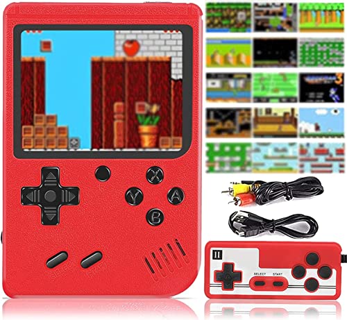 Handheld Game Console,Retro Game Console with 500 FC Games,Support for Connecting TV&2 Players 1020mAh Rechargeable Battery Present for Kids