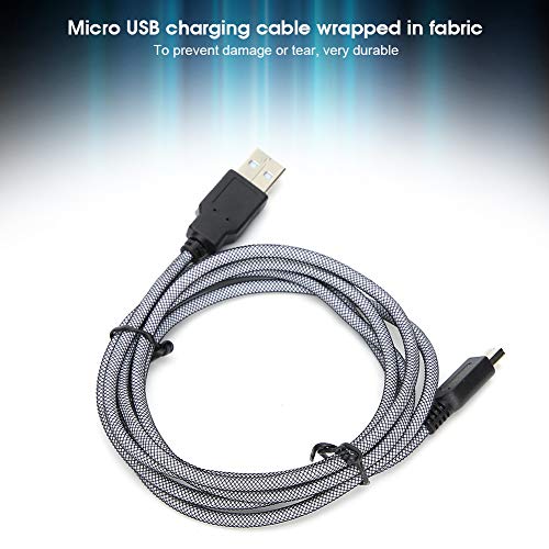 Image of ASHATA 2PCS Micro USB Charger Cord for 3DSXL 2DS, 1.5M PVC Host Micro USB Charging Cable for New 3DSXL 2DS