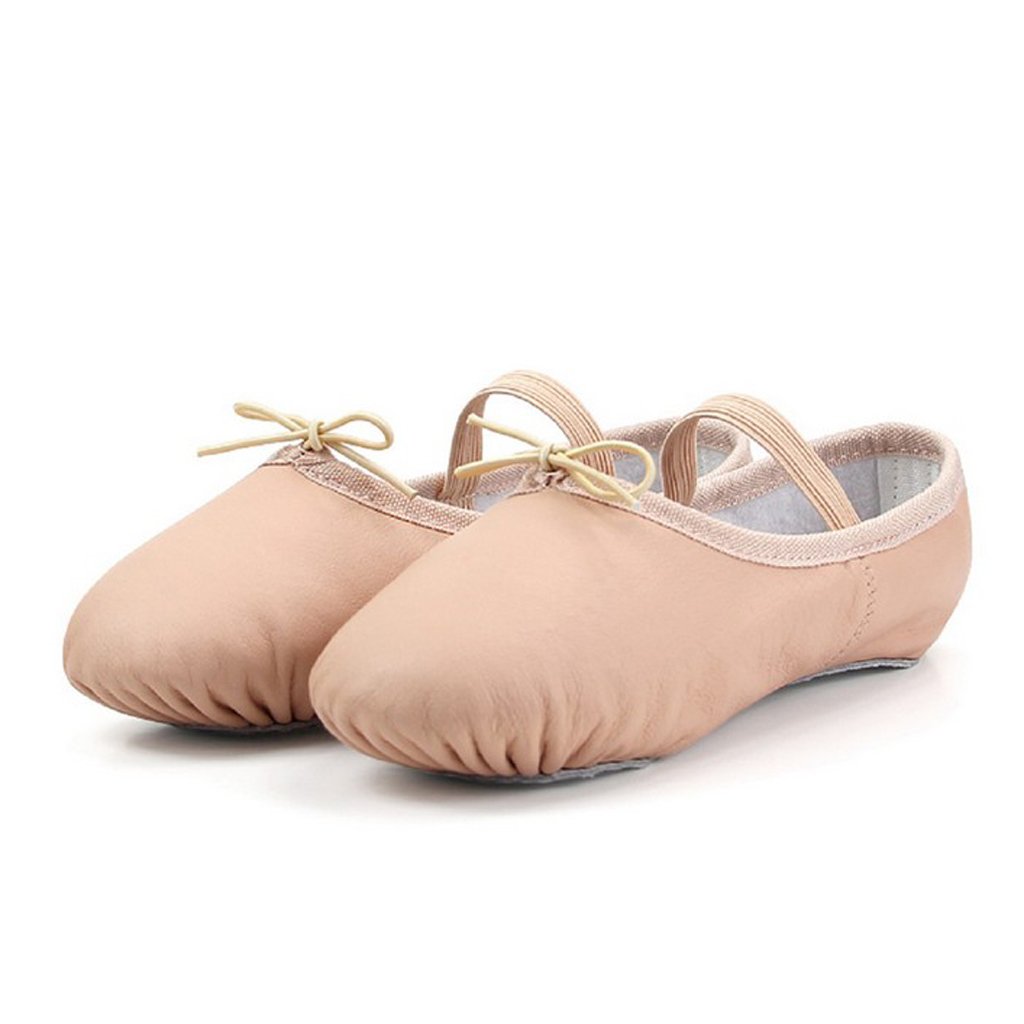 nivaa Pig Leather Soft Girls Women's Ballet Slippers Shoes Pink 39-picture-15