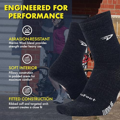 Image of DEFEET - Woolie Boolie 4 inch - D-Logo - Quarter Sock - Cycling, Running, Everyday Sock