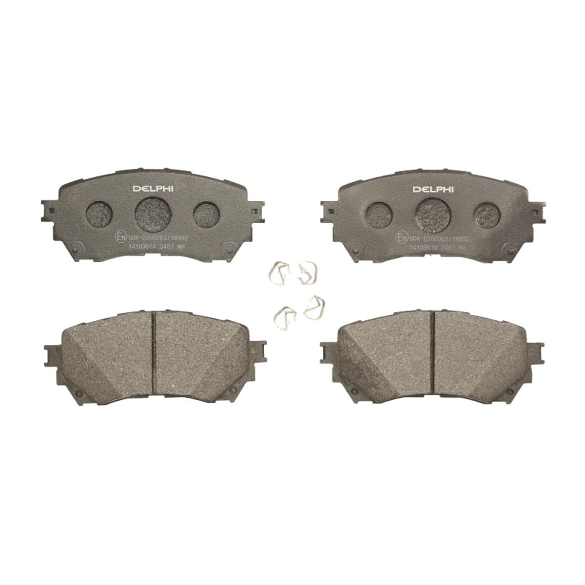 Delphi Kit Pastiglie Freni Anteriore Con Segnalatore Acustico Usura Con Accessori LP2487-image