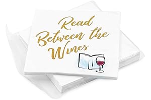 Read Between The Wines Cocktail 3-Ply Paper Party Napkins