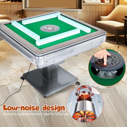 Mesa plegable automática de Mahjong con fichas numeradas miniatura 4
