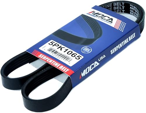 Miniatura 1 de 5PK1065 EPDM Cinturón de serpentina para 97-02 para Mitsubishi Mirage 1.5L, 88-89 para Mazda MX-6 2.2L, 626 2.2L, 83-85 626 2.0L, 94-96 para Honda