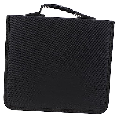 GRIRIW Portable Capacity CD Dvd Organizer Bag Oxford Cloth Storage Case for Dvds and Convenient Zipper Closure for Home Use Travel