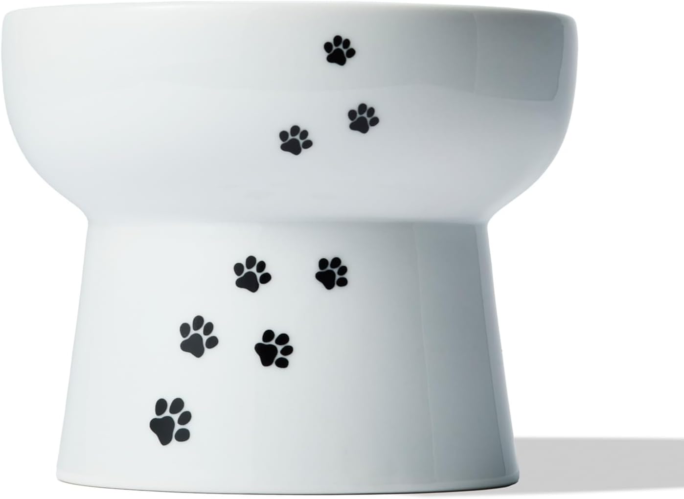 ボウルと脚が一体型のものも人気(猫壱(necoichi)ハッピーダイニング 猫用 脚付フードボウル L 猫柄 吐き戻し軽減 電子レンジ&食器洗浄機対応)