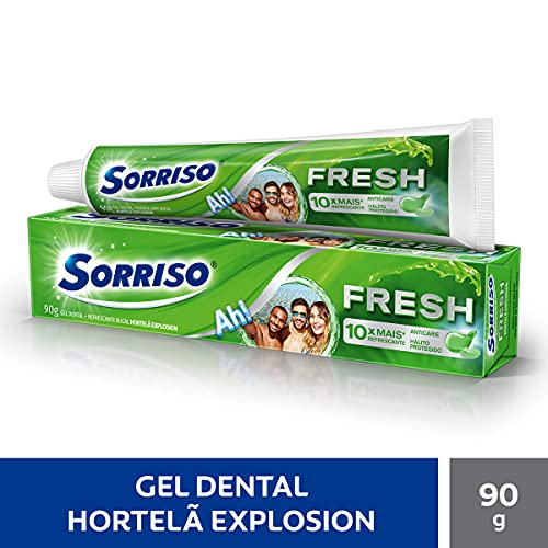 Creme Dental Fresh Hortelã, Sorriso, Gel, Branco, 90 G