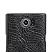 Zshion for BlackBerry Priv Case,Croco Premium PU Leather Protective Cases Simple Deurable and Lightweight Case for BlackBerry Priv (Black)