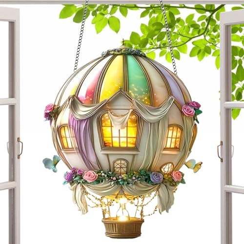 Suspension solaire en acrylique pour illuminer vos soirées d'été sur le porche