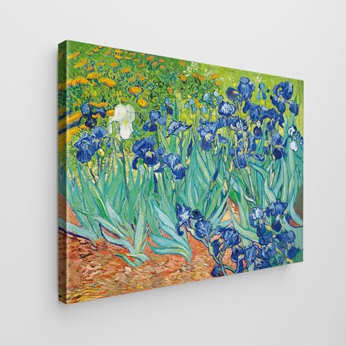 Tableau Iris Van Gogh 100x70 cm | Solution pour réveiller un mur blanc triste