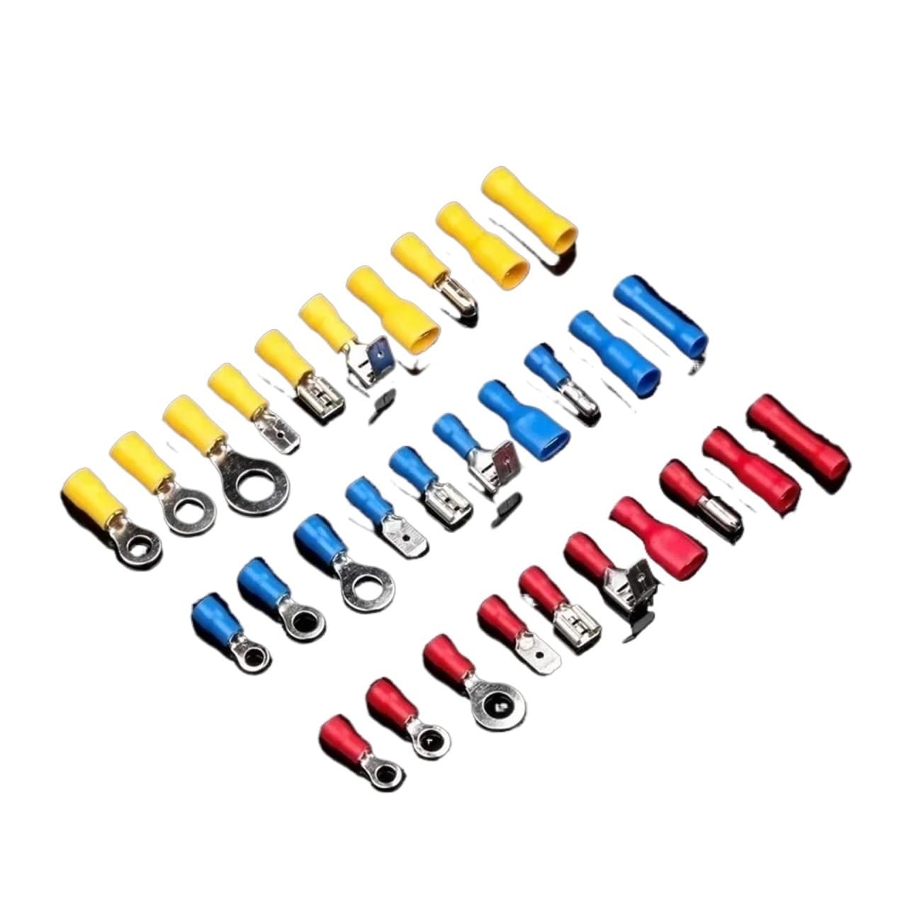 Kit de connecteurs de fils 102/280/300/480 pièces, bornes isolées mâles et femelles, cosses à sertir à froid, assortiment de cosses à sertir, cosses à fourche(280PCS)