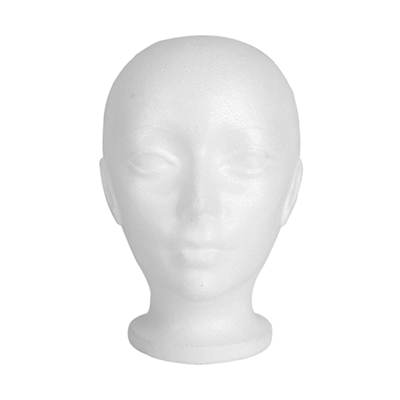 QLECXZI Innovative Long Neck Mannequin Head For Styling And Photography Applications Wigs And Jewelry Presentation Scarf Glasses Wig Head Display Foam Model