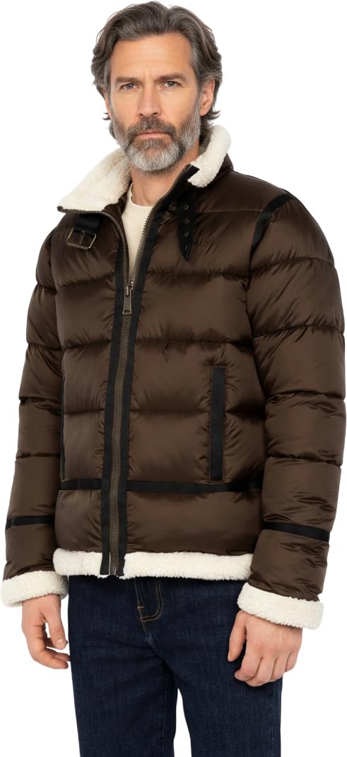 Schott Nyc Men's Brown Idak Jacket, M