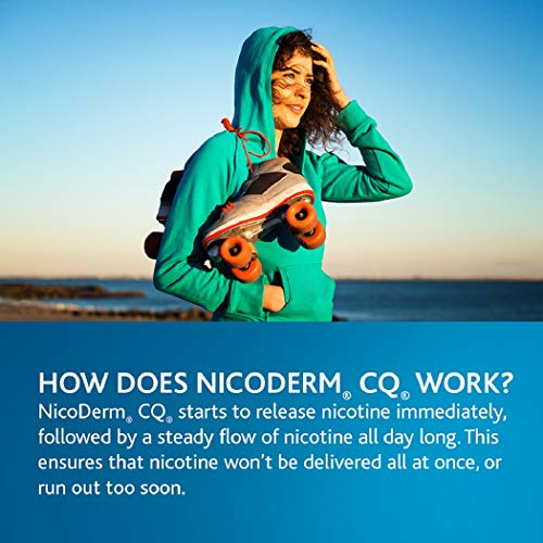 NicoDerm CQ Nicotine Patch 14ct Twinpack, Clear, Step 1 to Quit Smoking, 21mg, 14 Count (Pack of 2) - Thumbnail 7
