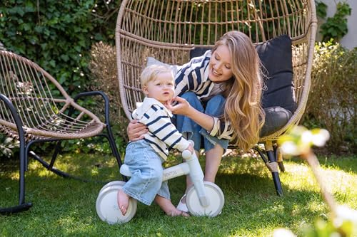 MoMi Tedi Kinderlaufrad für Mädchen und Jungen (max. Körpergewicht 25 kg), Mini-Laufdreirad mit pannensicheren Kunststoffrädern, Leichter Metallrahmen – 1,2kg