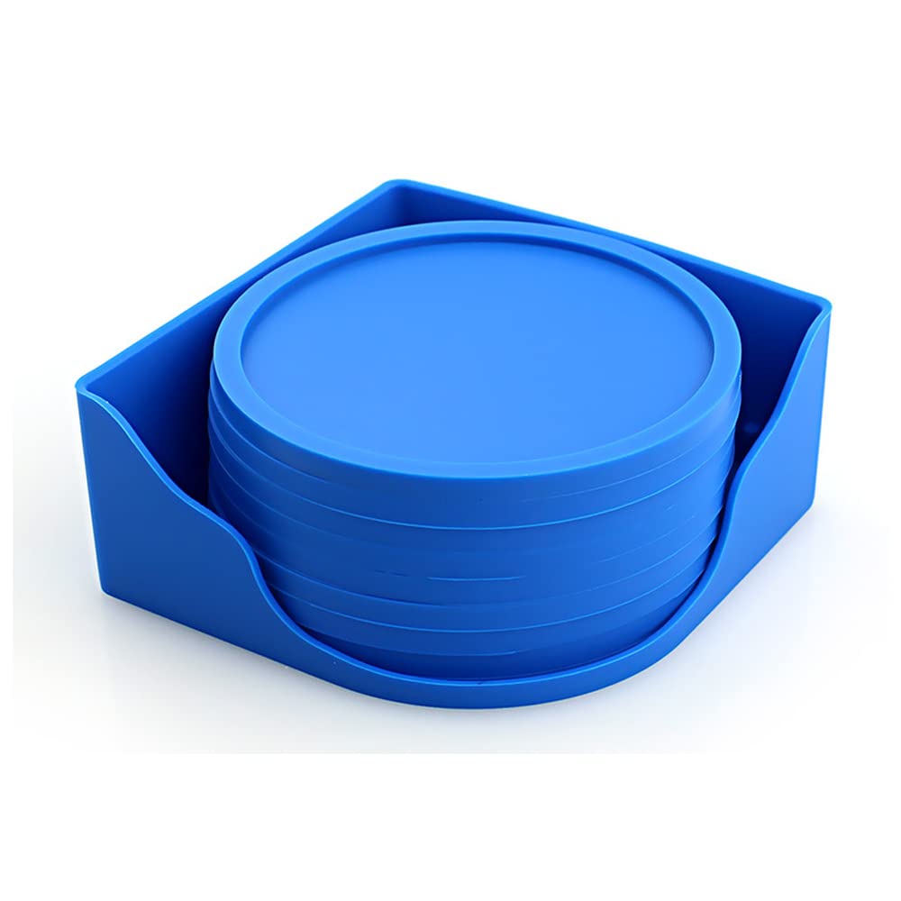 Lot De Dessous De Verre Ronds En Caoutchouc De Silicone 10cm - Anti