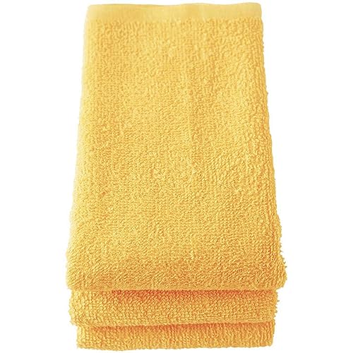 GamachaTowel 全22色 フェイスタオル 《 サンセット 3枚セット 》キッチンや洗面所の手拭きに 使い勝手の良い薄手タオル 綿100％ 肌に優しく吸水速乾 普通サイズ ゆうパケット ポスト投函
