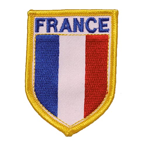 Spliff Écusson brodé thermocollant ou à coudre (1) drapeau de la France