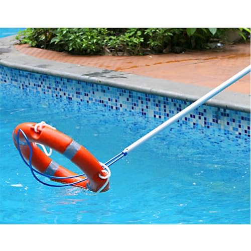 Crochet de sauvetage pour piscine avec perche télescopique robuste