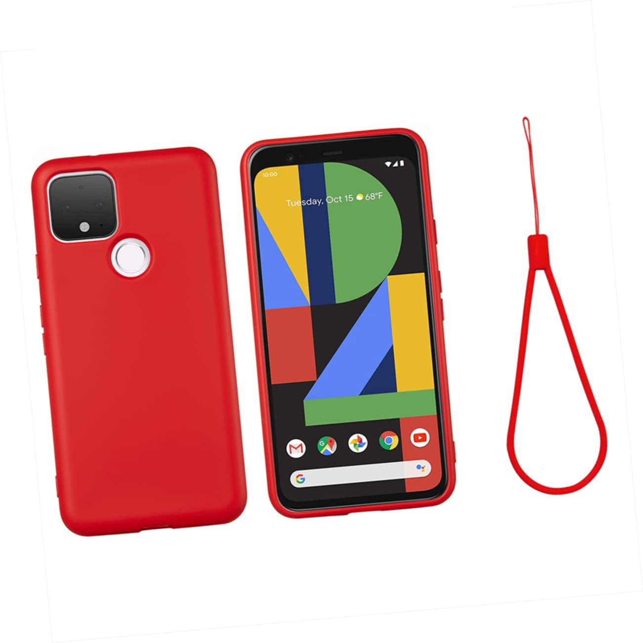 UPKOCH 3pezzi Cover Per Smartphone Silicone Liquido Con Laccetto Compatibile Con Pixel Protezione Anticaduta e Antigraffio Facile Accesso Porte e Pulsanti Design Elegante e Resistente