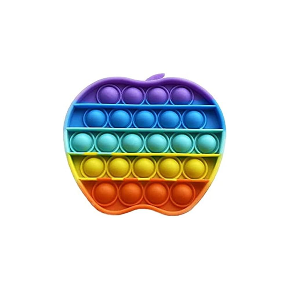 Pack of 2 Apple Shape Silicone Pop It Stress Relief Fidget Toys, Push Pop Bubble Fidget Sensory Toy, Great Fidget Toy for Kids and Adults (Apple) (B0CL3JK8JX) Amazon Price History, Amazon Price Tracker