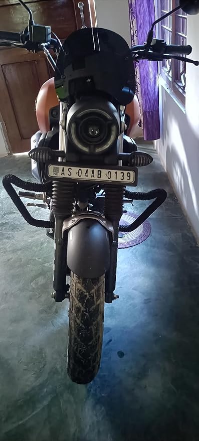 GadiBike Bike Plastic Windscreen Visor (New Version) Small Visor Black Front Windshield Wind Deflectors Compatible with Yamaha FZ-X