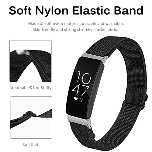 Miimall Pulseira compatível com Fitbit Inspire/Inspire 2/Inspire hr Band de tecido macio ajustável d