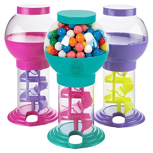 Kicko 9.75 Inch Twirling Gumball Machine for Kids - Galaxy Candy Dispenser - for Birthdays, Kiddie Parties, Christmas, Novelties, Kitchen Buffet, Party Favors and Supplies