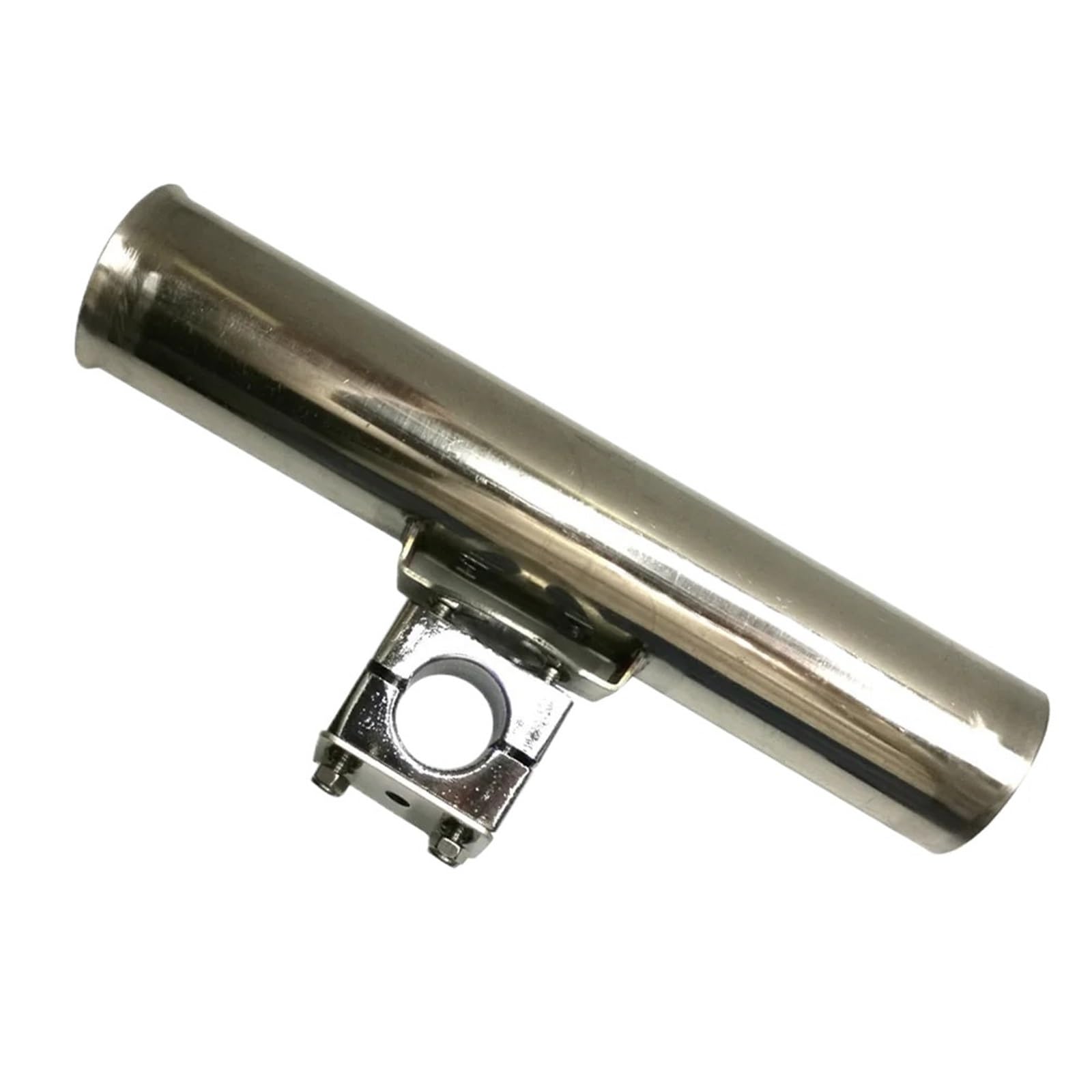 SUBLXPoten Stainless Steel Fishing Rod Holder Marine Boat Stainless Steel Fishing Rod Holder Tube Clamp(1PC)