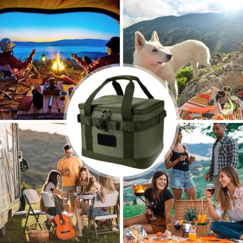 Almacenamiento de utensilios de cocina de camping con bolsa de 10 L 4