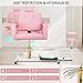 Hicomony Pink Spa Pedicure Chair No Plumbing for Nail Tech, Rolling Pedicure Stool, 360 ° Rotation Portable Pedicure Station Unit Beauty Spa Salon Unit Station Technician Supplies