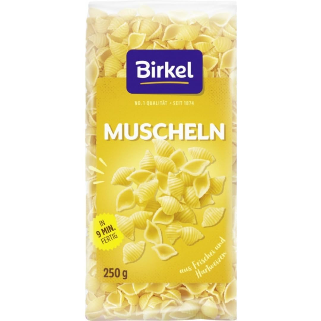 Mit Pufai Grocery; Birkel's No. 1 Muscheln Pasta Nudeln 250 gramm x 12 Stück