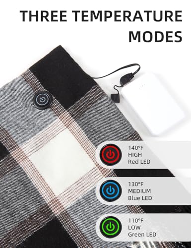 EN'DA professional Heated Scarf for Women Rechargeable with Battery2